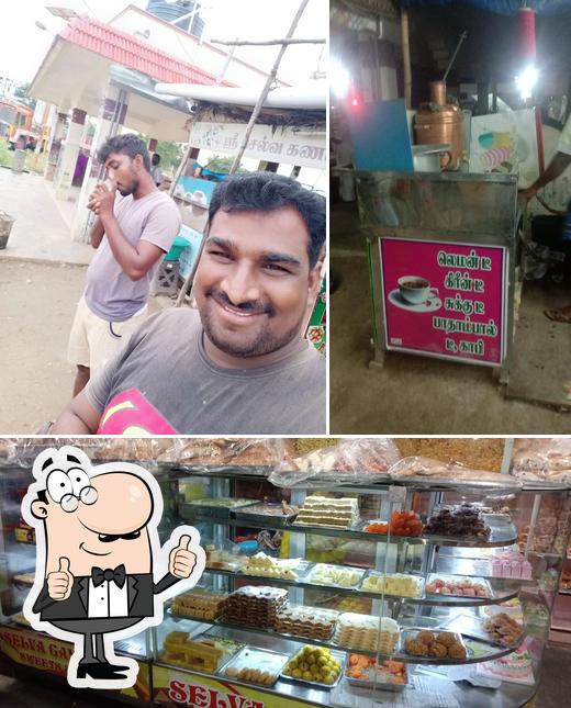 See this pic of SRI SELVAGANAPATHI SWEETS&BAKERY