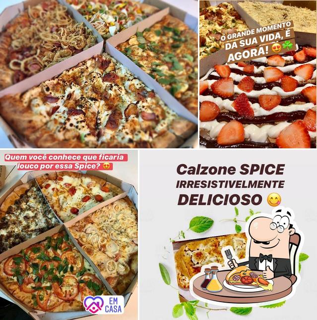 Peça diferentes variedades de pizza