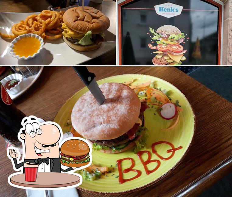 Henk's Diner offre une variété d'options pour les amateurs d'hamburgers