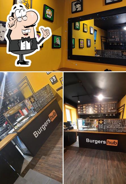 L'intérieur de Burgers hub