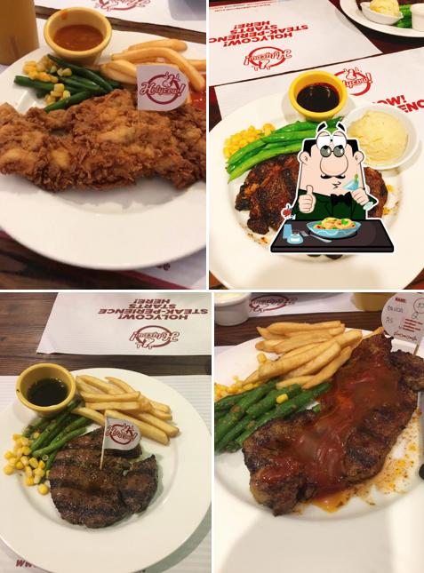 Food at Holycow! Steakhouse by Chef Afit