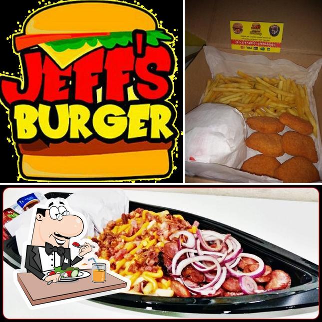 Comida em Jeff's Burger Delivery