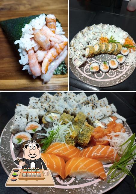 Prove diferentes opções de sushi