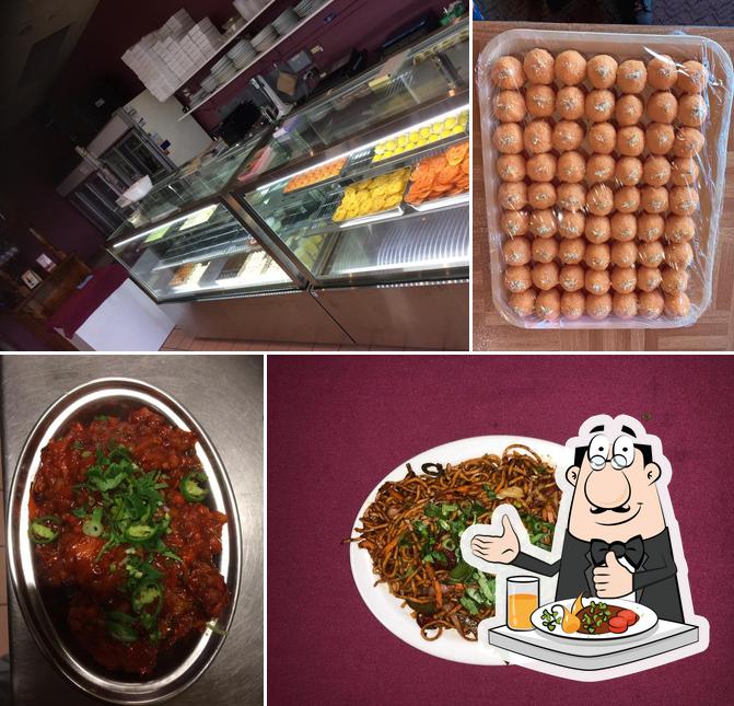 Food at Taj Tandoori Indian Restaurant