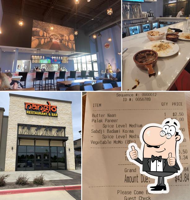 Nanglo Restaurant and Bar at Arlington in Arlington Restaurant menu