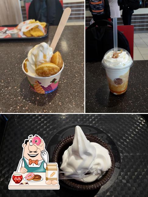 Burger King serves a variety of sweet dishes