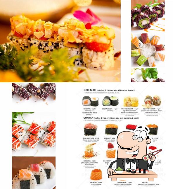 Prova le diverse opzioni di sushi