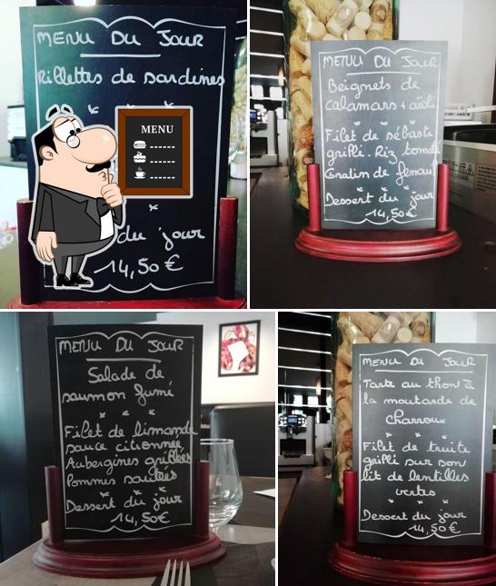 Découvrez le menu du jour sur le tableau