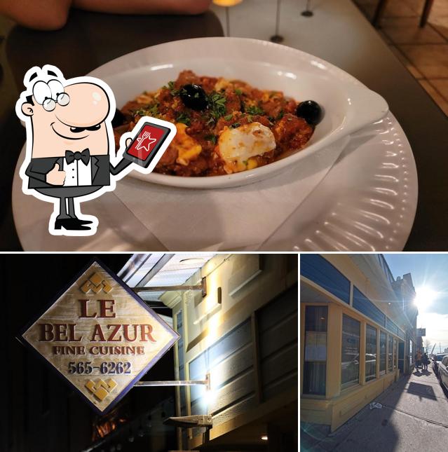 Voici l’image représentant la extérieur et nourriture sur Bel Azur Restaurant