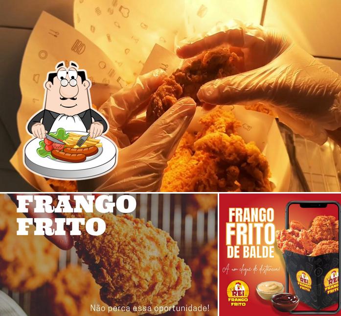 Comida em Rei do frango frito