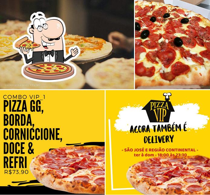 Escolha diferentes estilos de pizza