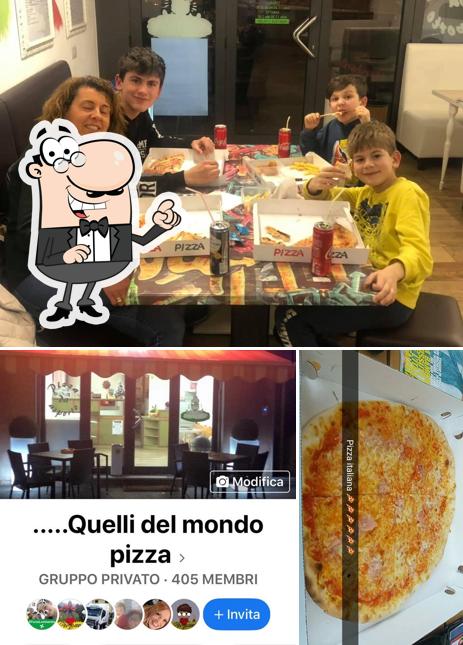 Guarda la foto che raffigura la interni e cibo di Mondo Pizza