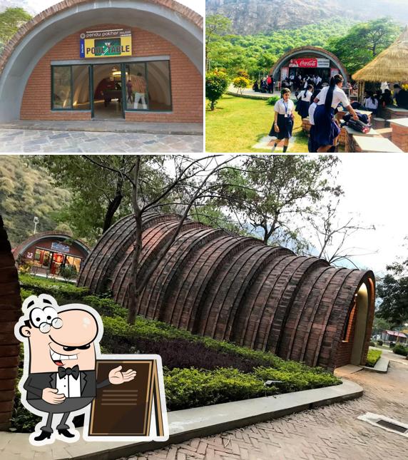 Enjoy the view at the outside area of Gurunanak Cafeteria