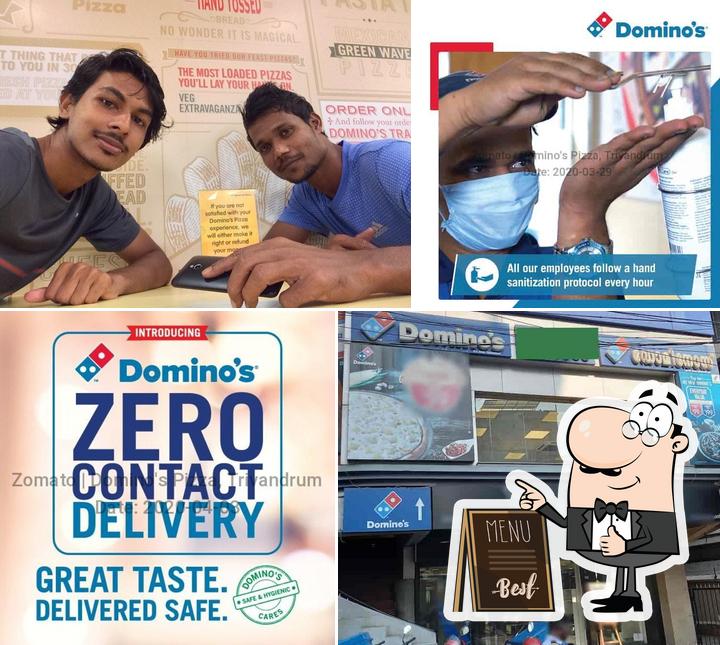 See this picture of Domino's Pizza