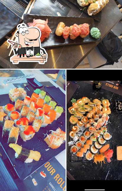 Try out various sushi options