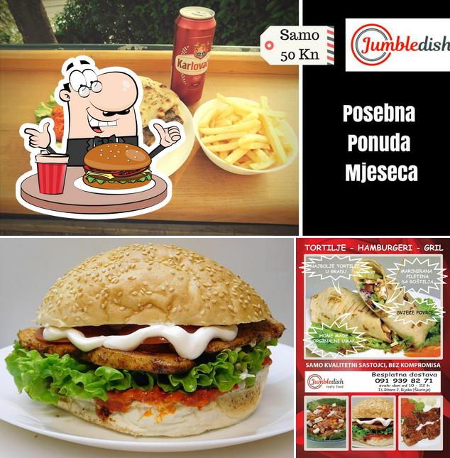 Prova un hamburger a Jumbledish Rijeka