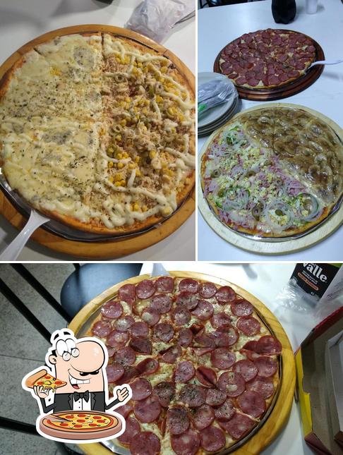 Escolha pizza no Nathely Pizzaria - Núcleo Bandeirante