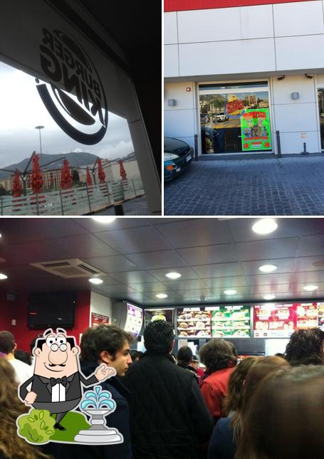 Tra le diverse cose da Burger King si possono trovare la esterno e interni