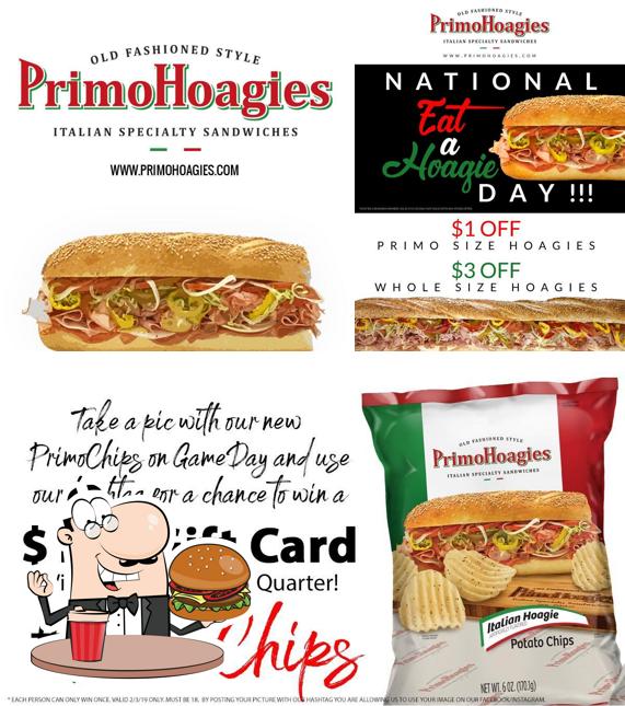 Get a burger at PrimoHoagies