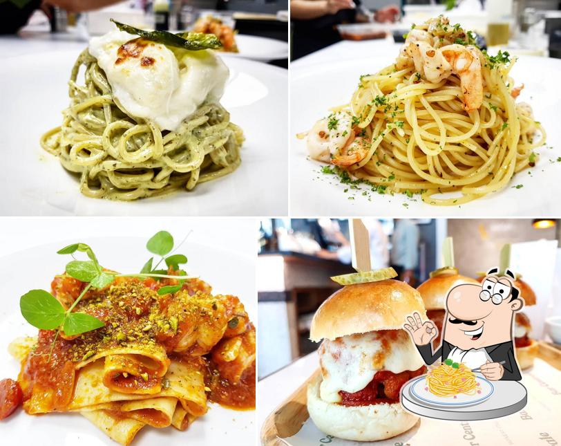 Spaghetti alla carbonara al Bar Centrale - Tabacchi