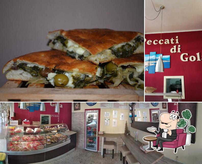 La immagine della interni e cibo di Pizzeria Peccati di gola