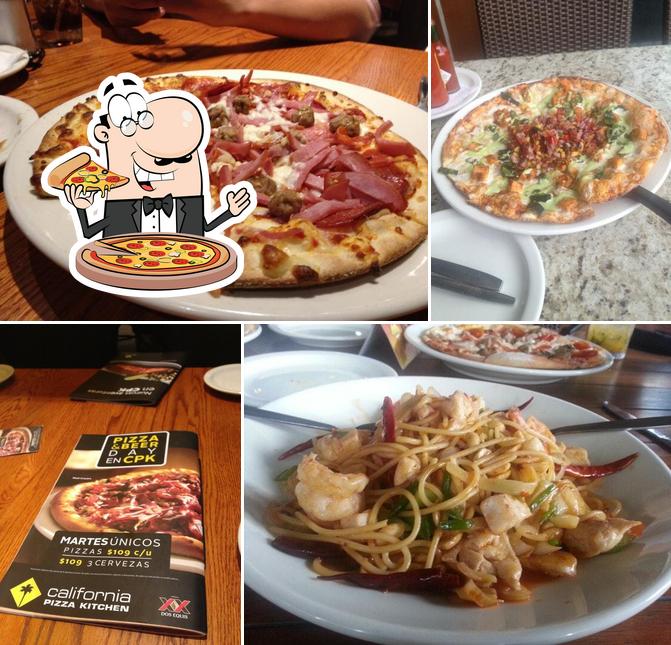 Try out pizza at California Pizza Kitchen