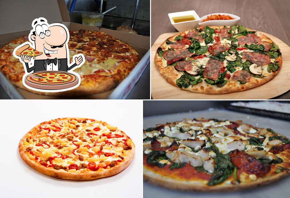 Prenez différents types de pizzas