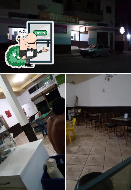 Dê uma olhada a foto apresentando exterior e comida a Bar Do Néia