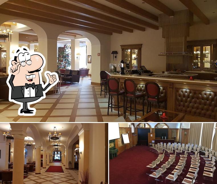 Gli interni di Schloss Hotel & Spa Pontresina