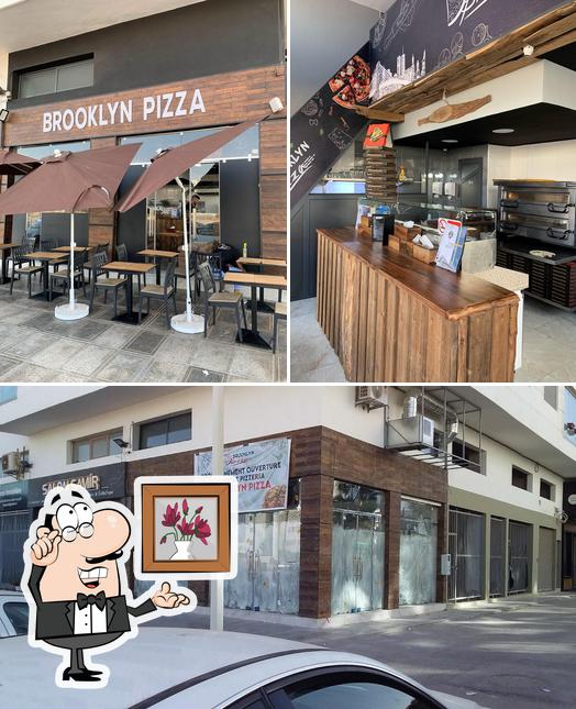 L'intérieur de brooklyn pizza