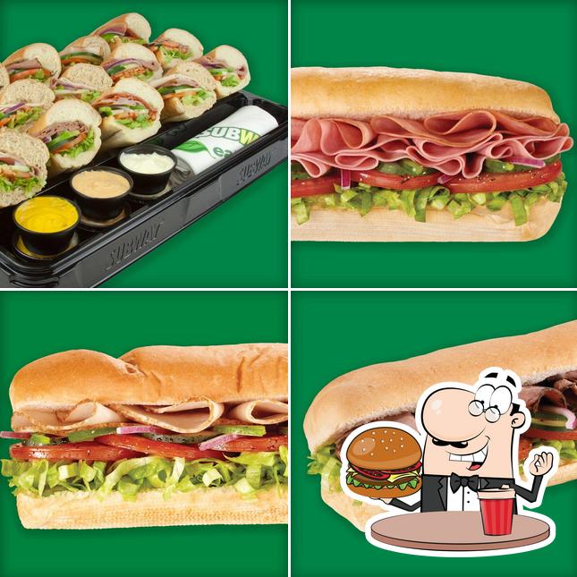 Try out a burger at Subway