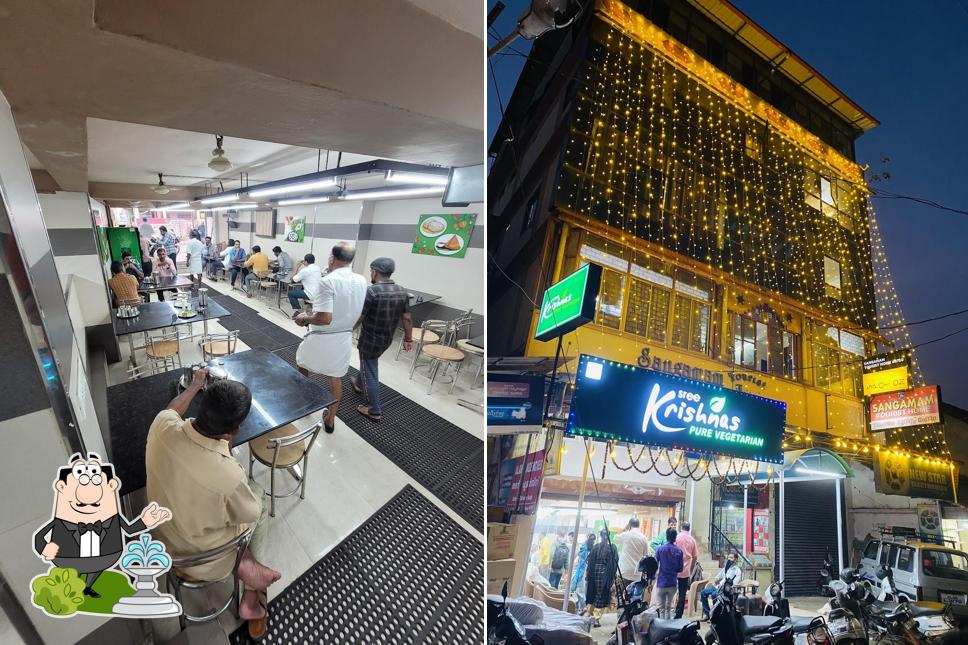 The exterior of Sree Krishnas - Pure vegetarian restaurant