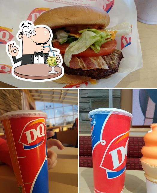 Estas son las imágenes que muestran bebida y los ciudadanos en Dairy Queen Grill & Chill