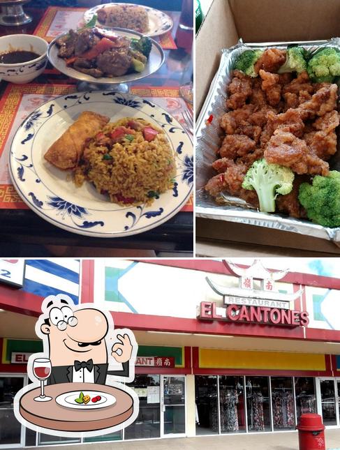 Food at El Cantones Chinese Restaurant