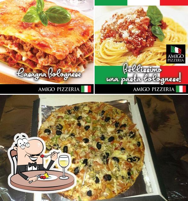 Еда в "Pizzeria Amigo"