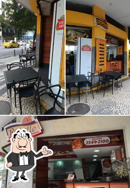 O interior do Pizzaria Ravelle Copacabana