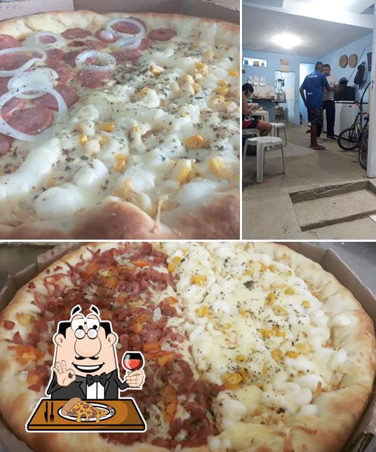 Peça diferentes variedades de pizza