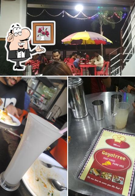 The interior of Gayatrree Fast Food