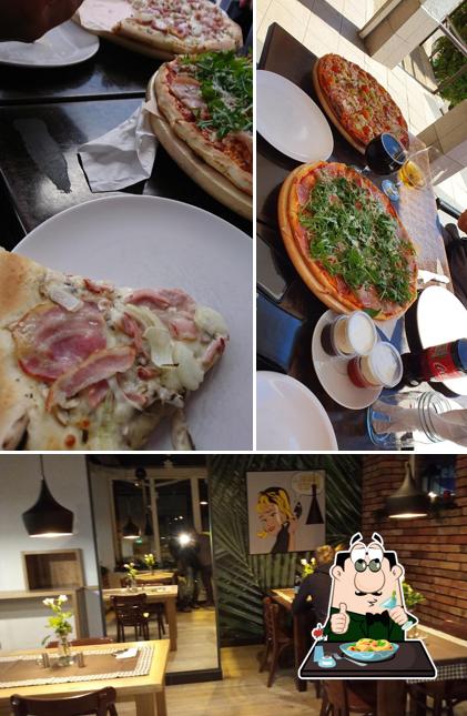 Это снимок, где изображены еда и внутреннее оформление в Pizza Tino Gdynia Karwiny