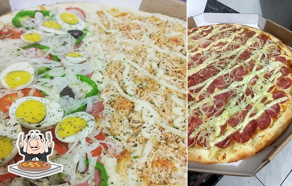 Escolha pizza no Pizzaria e Lanchonete Soares