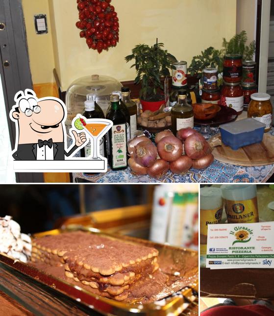 Ristorante Pizzeria Il Girasole si caratterizza per la bevanda e cibo