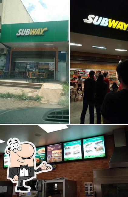 O interior do Subway - 104 Sul - Sanduíches e lanches fast food