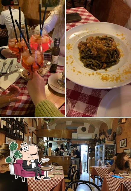 Gli interni di Trattoria Il Bargello