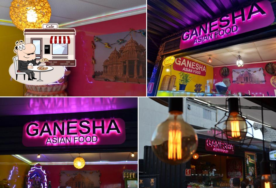 O exterior do Ganesha Asian Food
