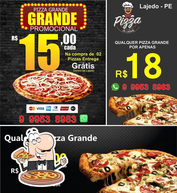 Experimente pizza no Pizzaria da Cidade