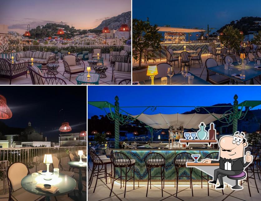 Gli interni di Bianca Rooftop – Restaurant & Lounge