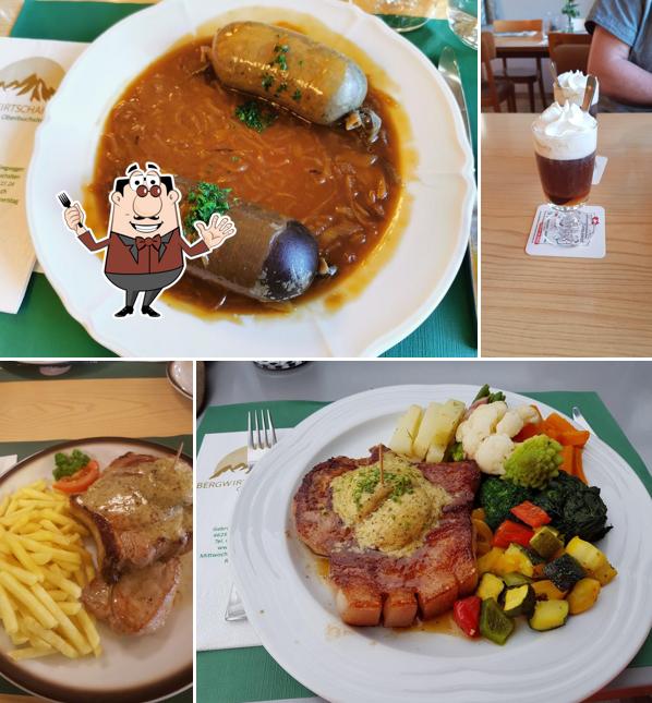 Еда в "Restaurant zur Alp"