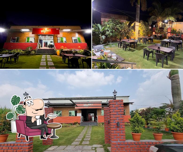 This is the image showing interior and exterior at Waykar's Veg-Non Veg Restaurant