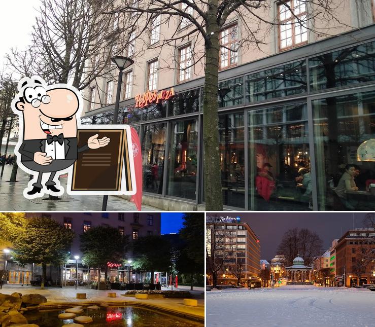 Peppes Pizza Ole Bulls Plass pizzeria, Bergen, Olav Kyrres gate 11
