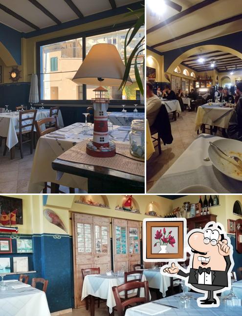Gli interni di Osteria dei Muré